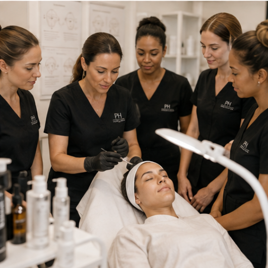 Load video: See Pharma PH Skin professional products being used as part of a professional treatment and discover how easily the range can be incorporated into your existing salon or aesthetic offering.