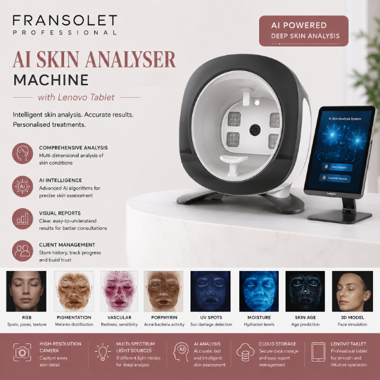 Professional Machines: AI Skin Analyser Machine with Lenovo Tablet