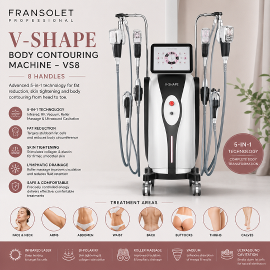 Professional Machines: V-Shape Body Contouring Machine – 8 Handles